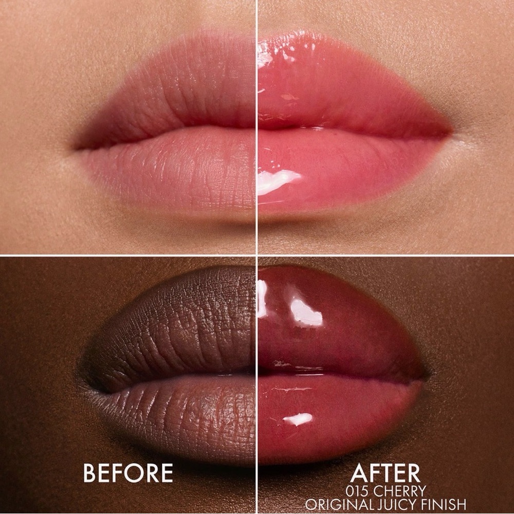 'Dior Addict Lip Glow Oil Reacts With PH Lip, Shine -015 Cherry - Juicy  NWOT - Picture 4 of 9